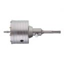 Сверло корончатое по бетону 80 мм+переходник SDS Plus 100мм INTERTOOL SD-7080