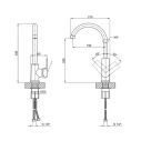 Смеситель 35С 20N для кухни U(k40) Brinex