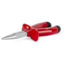 Длинногубцы прямые 160мм, диэлектрические, CrV 6150 INTERTOOL NT-0326