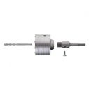 Сверло корончатое по бетону 80 мм+переходник SDS Plus 100мм INTERTOOL SD-7080